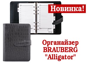 Органайзер BRAUBERG 11х14 см, "Alligator", "кожа крокодила". Цена: 299 рублей