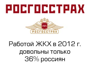 Работой ЖКХ в 2012 г. довольны только 36% россиян