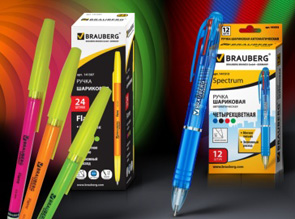 Экономьте на письменных принадлежностях с шариковыми ручками BRAUBERG