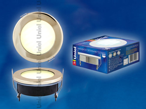 Металлический влагозащищенный светильник Uniel GX53-9/H5 IP54