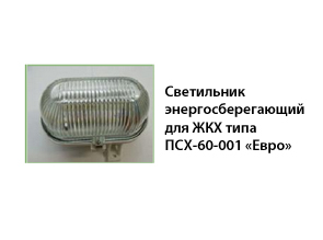 Светильник энергосберегающий для ЖКХ типа ПСХ-60-001 «Евро»