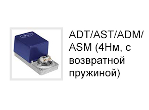 ADT/AST/ADM/ASM (4Нм, с возвратной пружиной)