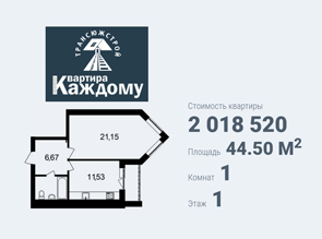 Однокомнатная квартира в жилом комплексе на Семена Чайкина 17 по доступным ценам в Белгороде
