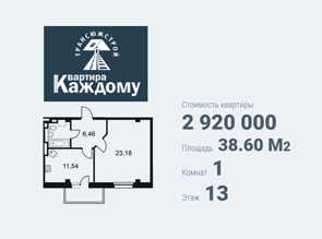 Однокомнатная квартира в жилом комплексе на "ПАРИЖ" по доступным ценам в Белгороде